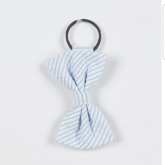 ⚡⬇️🛒 Lauren James Seersucker Bow Keychain - Picture 4 of 5